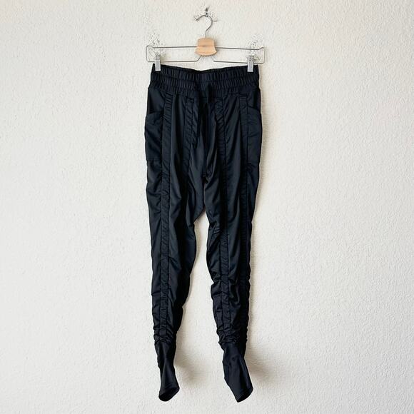 AGOGIE +40 Resistance Pants Black Elastic Waist HR Ruched Performance - Picture 1 of 12